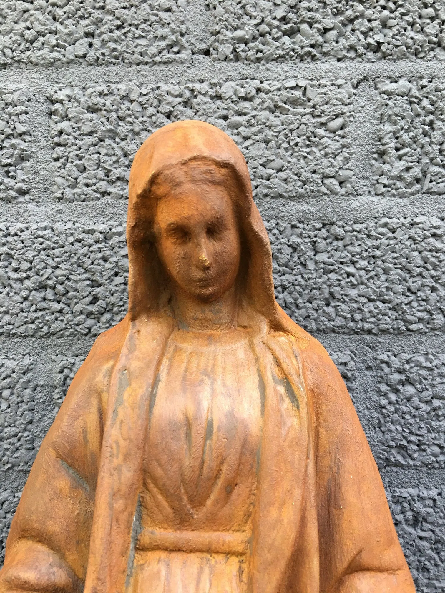 Maria - stenen beeld - 70 cm - oxide - gedetailleerd